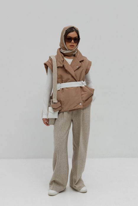 ЖИЛЕТ СТОК ШОКОЛАДНЫЙ