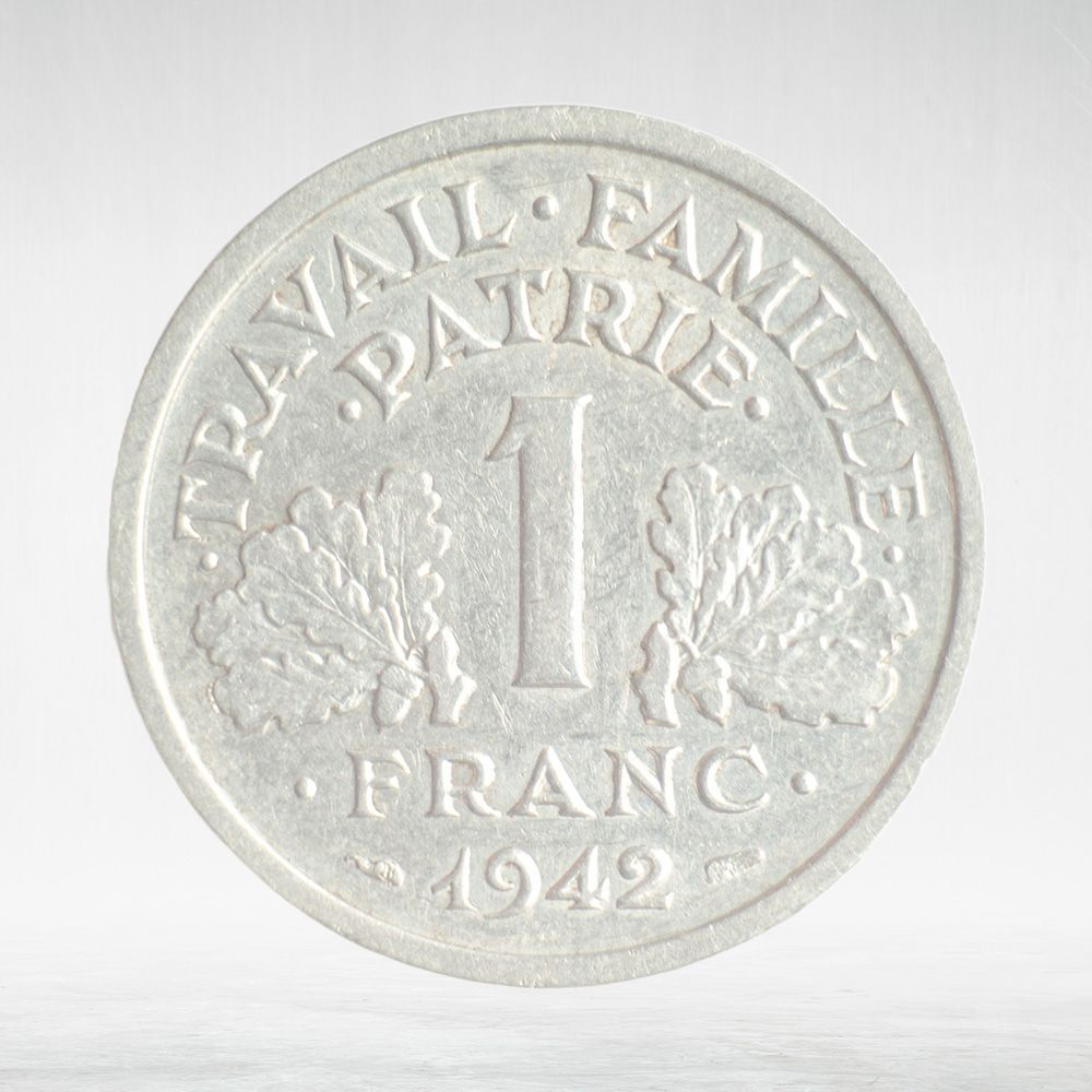 France, 1 Franc 1942 - Vichy French State, VF
