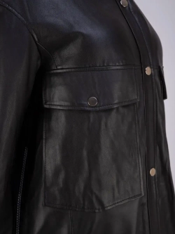 Плащ женский кожаный длинный Турция