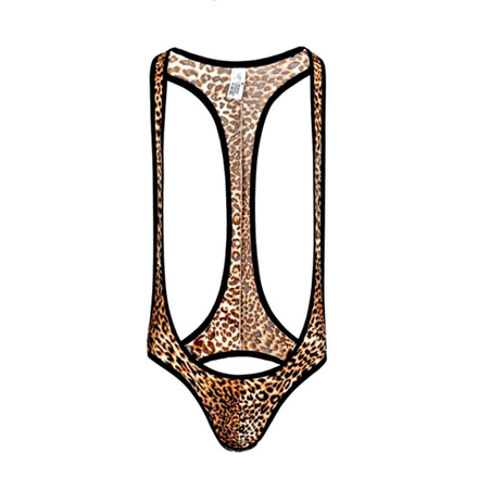 Мужские трусы джоки с леопардовым принтом Romeo Rossi RR9097-1