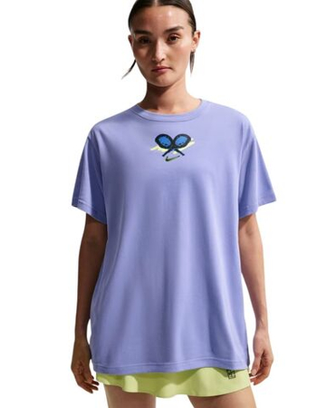 Женская теннисная футболка Nike Slam Dri-FIT - light thistle