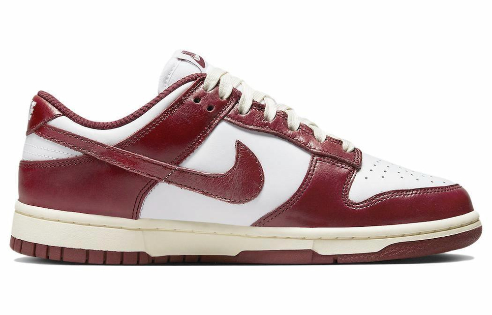 Кроссовки Nike Dunk Low Prm "Team Red"And White (Женская размерная сетка)