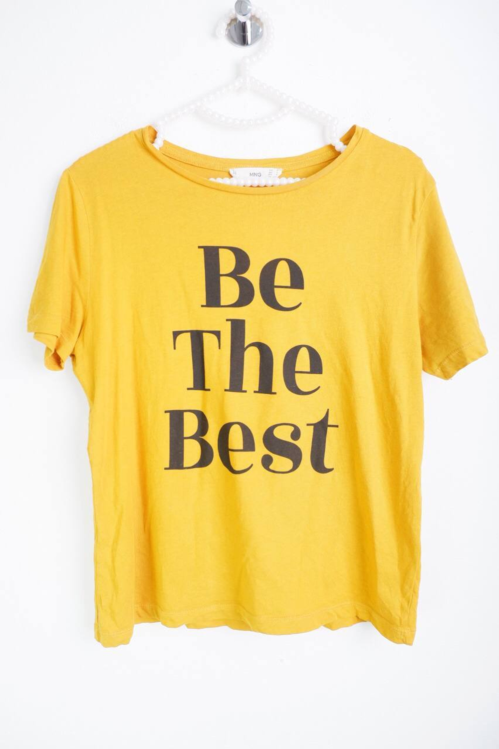 Футболка Mango оригинального цвета, маркировка М, визуально 46 размер