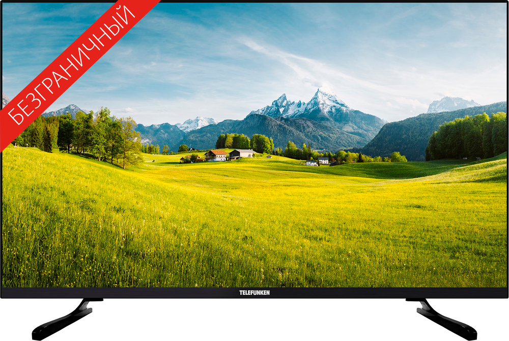 Телевизор LED Telefunken 31.5" TF-LED32S09T2 Frameless черный HD READY 50Hz DVB-T DVB-T2 DVB-C DVB-S DVB-S2 USB WiFi Smart TV
