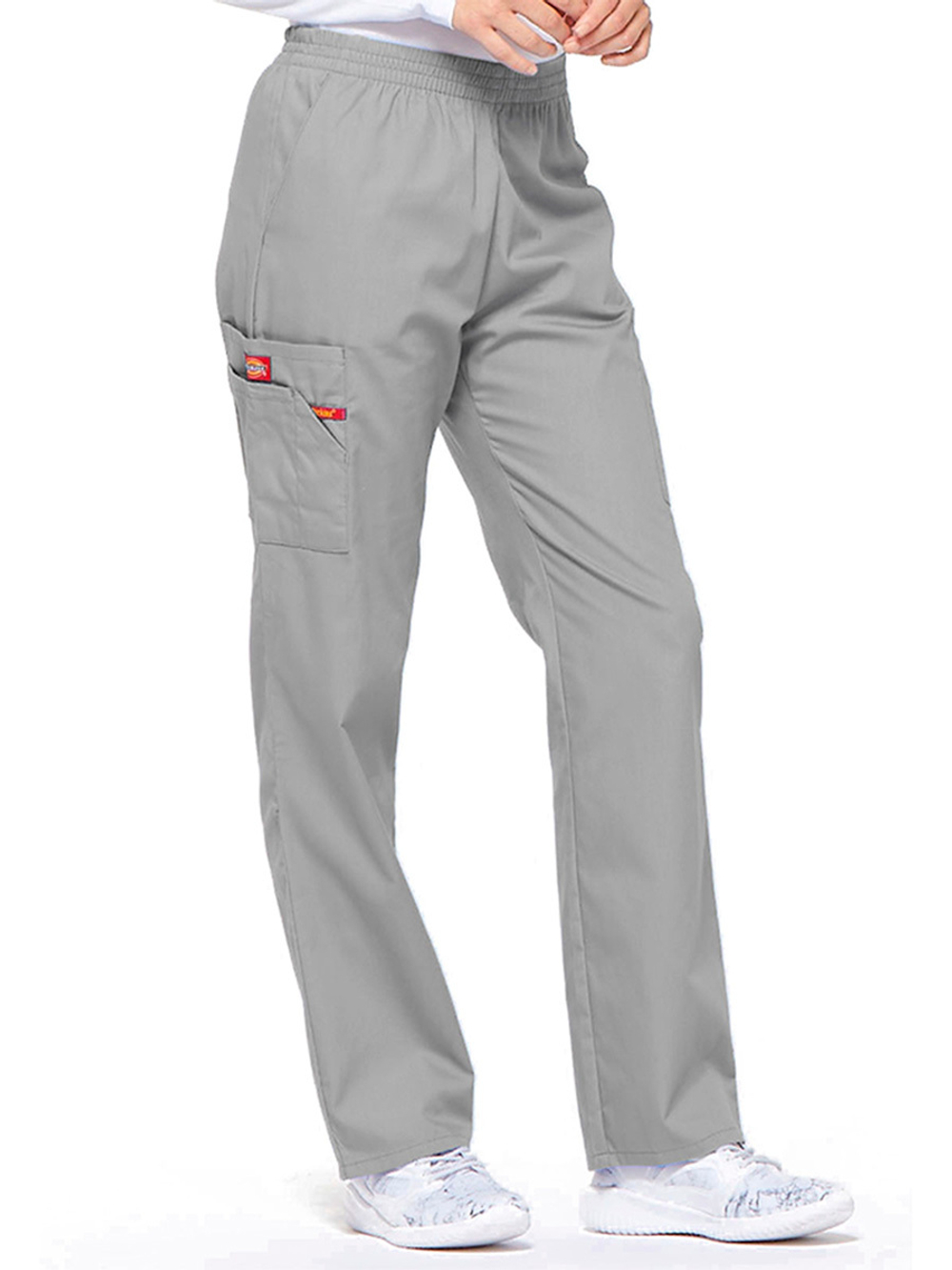Брюки медицинские женские Dickies 86106 с эластичным поясом, красный, 48