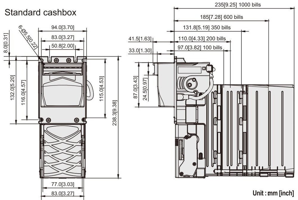 Купюроприёмник ICT XBA-mini (350 банкнот)