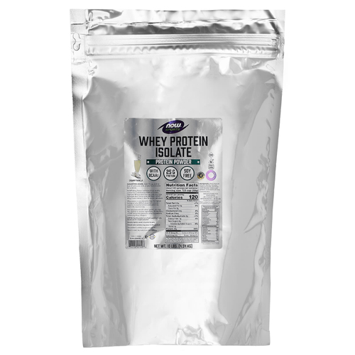 NOW Foods, Sports, изолят сывороточного протеина, со вкусом ванили, 4,54 кг (10 фунтов)