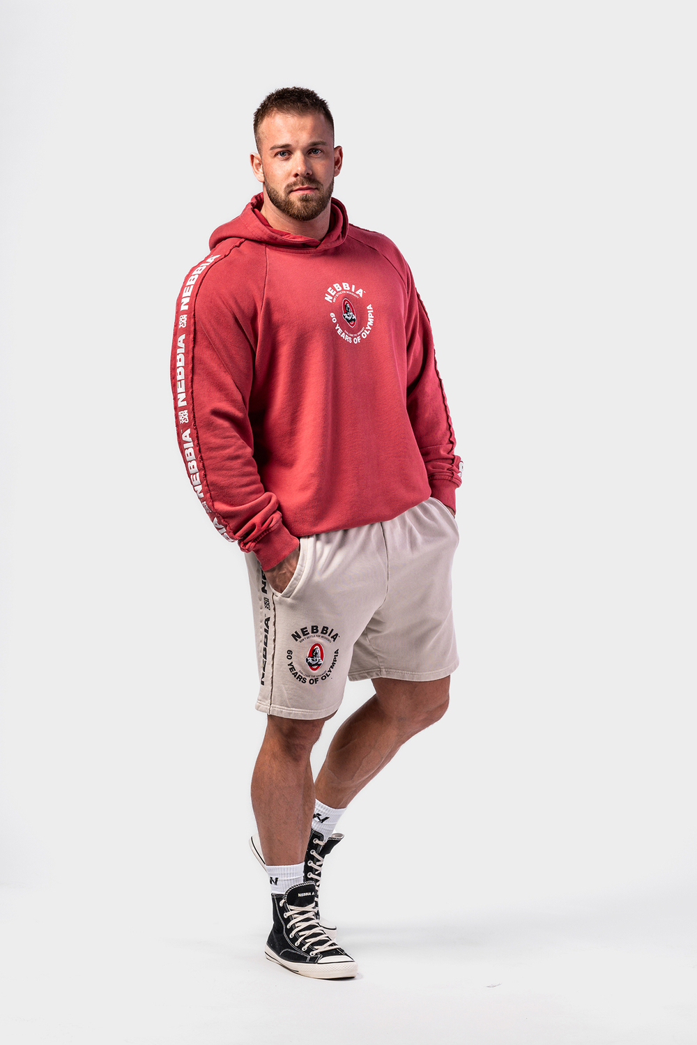 Толстовка Washed Hoodie HERITAGE 793 Красная