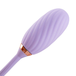 Фиолетовое силиконовое виброяйцо с вакуумным стимулятором в роскошной сумочки Otouch Louis Vibrator Dual Clitoral Suction & G-spot Vibrating Egg Purple