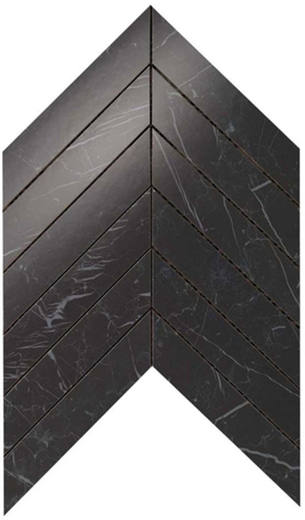 Мозаика Настенная Marvel Stone Chevron Nero Marquina Wall