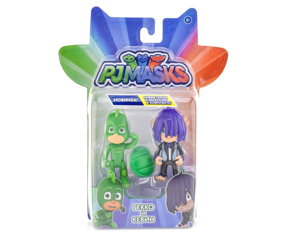 Игровой набор "Герои в масках. "Гекко и волчонок Кевин" 2 фигурки,8 см PJ Masks