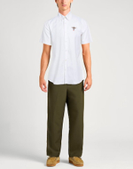 Рубашка муж. AERONAUTICA 1243 белый кор. рукав