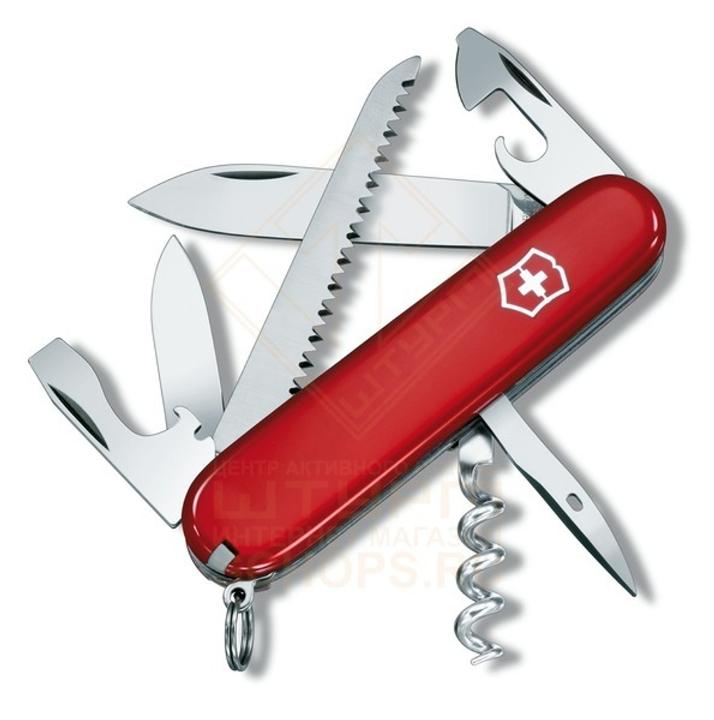 Нож многофункциональный Victorinox Camper 91 мм, Red