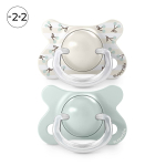 Набор физиологических пустышек Suavinex Birdies голубой, -2/2 мес, 2 шт