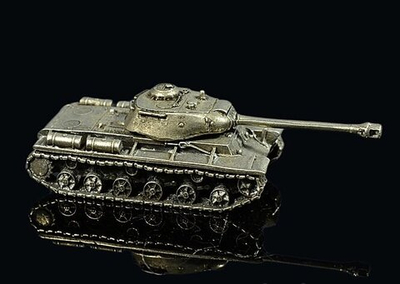 Модель Танка КВ-1С из олова 93*32*27мм, масштаб 1:100