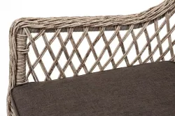 "Эспрессо-80 L" обеденная группа плетеная, цвет бежевый