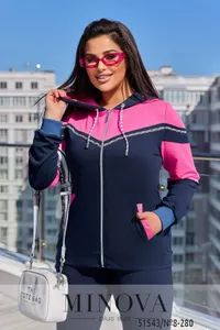 Костюм 8-280-синий-малиновый Minova