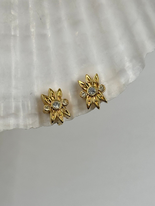 Клипсы с кристаллами Nina Ricci