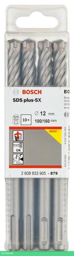 Бур Bosch SDS-plus 5X 12x100x160 (-10-) 2.608.833.905