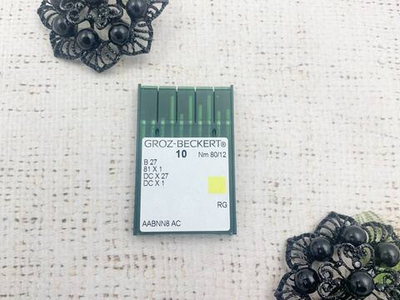 Игла промышленная оверлок ткань 80/12 В27, 10 игл