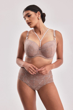 Бюстгальтер Denver с шитыми чашечками на косточках (Размер: 85F) (Цвет: кофейный)