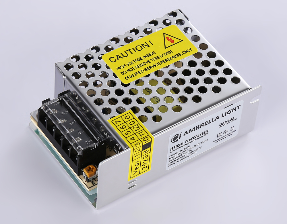 GS9502 блок питания 12V 36W 3A IP20 90-260V 85*58*34