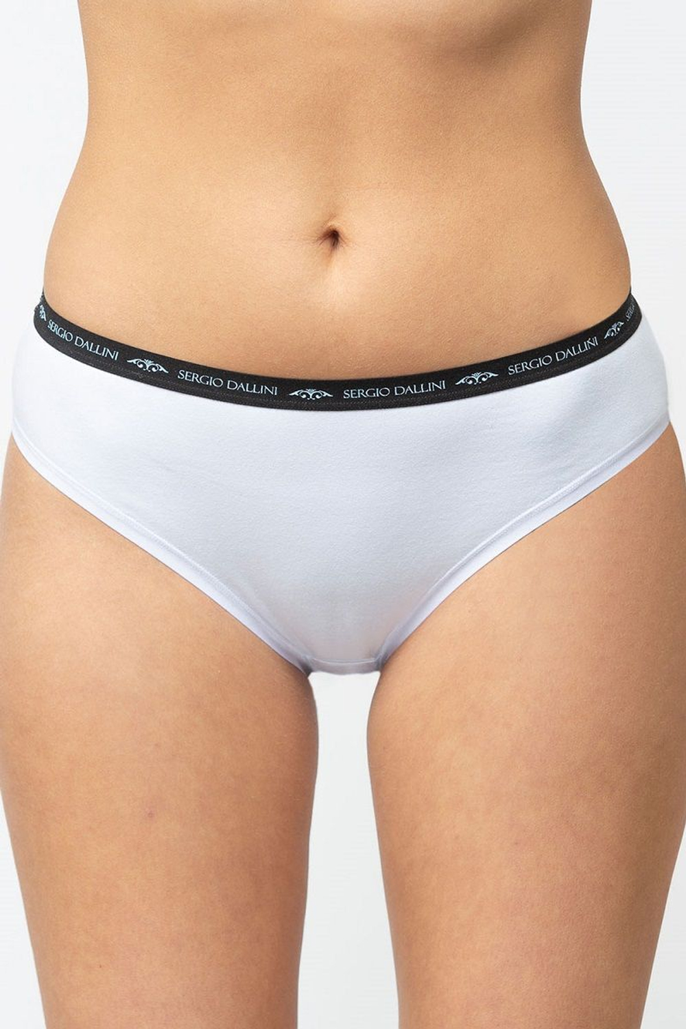 Женские трусы-слипы из хлопка (Размер: M) (Цвет: белый)