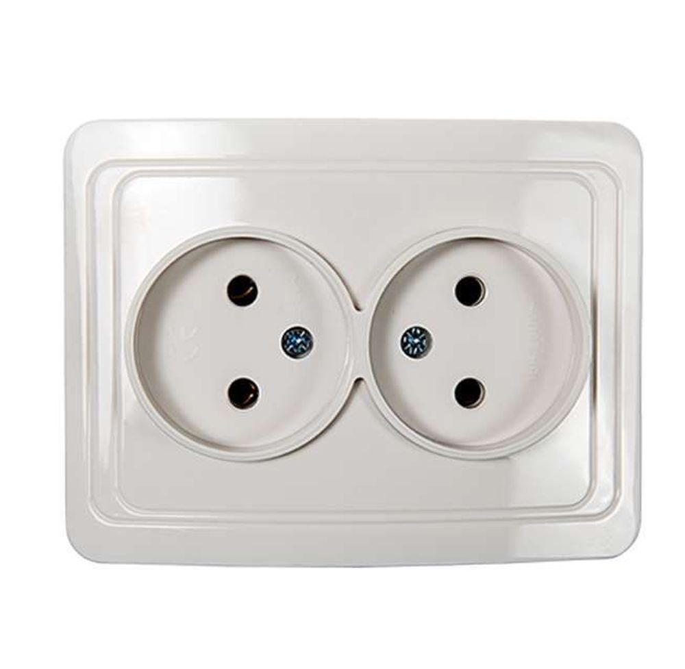 Розетка 2-м СП Classico 2102 16А IP20 бел. ASD / IN HOME 4680005959914 Розетка 2-м СП Classico 2102 16А IP20 бел. ASD / IN HOME 4680005959914