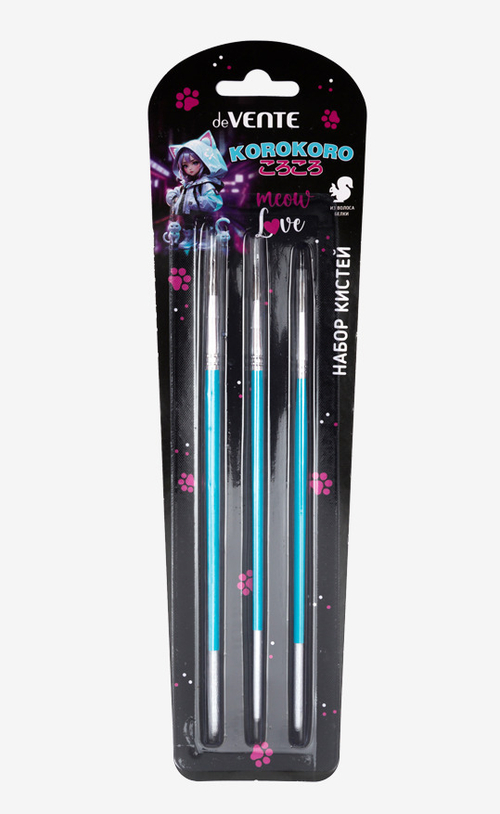 Кисть набор белка № 1, 3, 6 ДЕВЕНТЕ Корокоро (8072515)