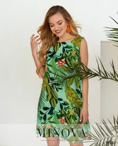 Платье 3153-голубой Minova