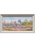 Картина маслом "Санкт-Петербург. Медный всадник" Ческидова