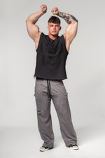 Штаны WASHED-OFF GYM SWEATPANTS NO SHORTCUTS 372