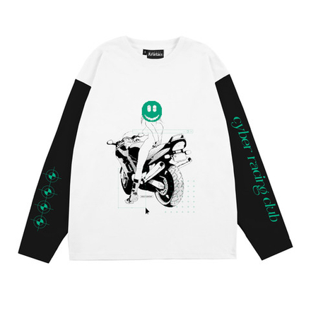 Лонгслив ATF "Cyber" Белый