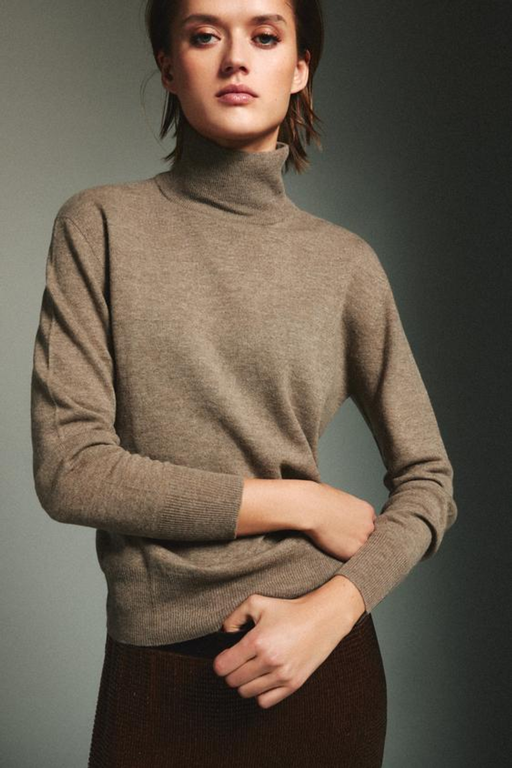 100% ЭКСТРА МЯГКИЙ ШЕРСТЯНОЙ СВИТЕР - ZARA