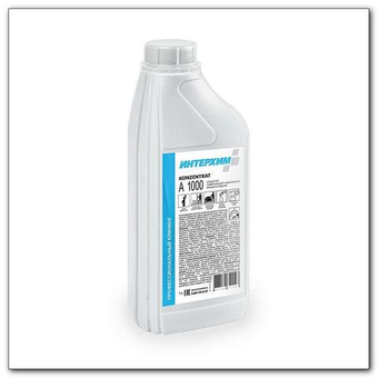 Нейтральное концентрированное низкопенное моющее средства 1л. Konzentrat А 1000. Интерхим