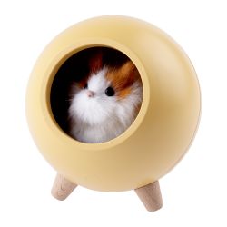 Ночник - светильник светодиодный ЭРА NLED-468-1W-Y хомяк желтый | Ночники