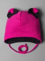Шапка для девочки на осень с ушками