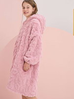 Толстовка флисовая удлиненная для девочки Next 973-856, Розовый