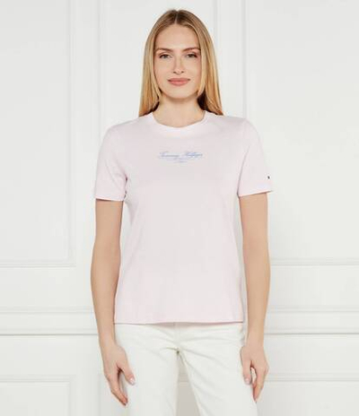 Футболка Tommy Hilfiger - пудро-розовый(WW0WW45428)
