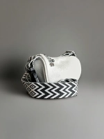 Сумка женская кросс-боди экокожа белая QOZA