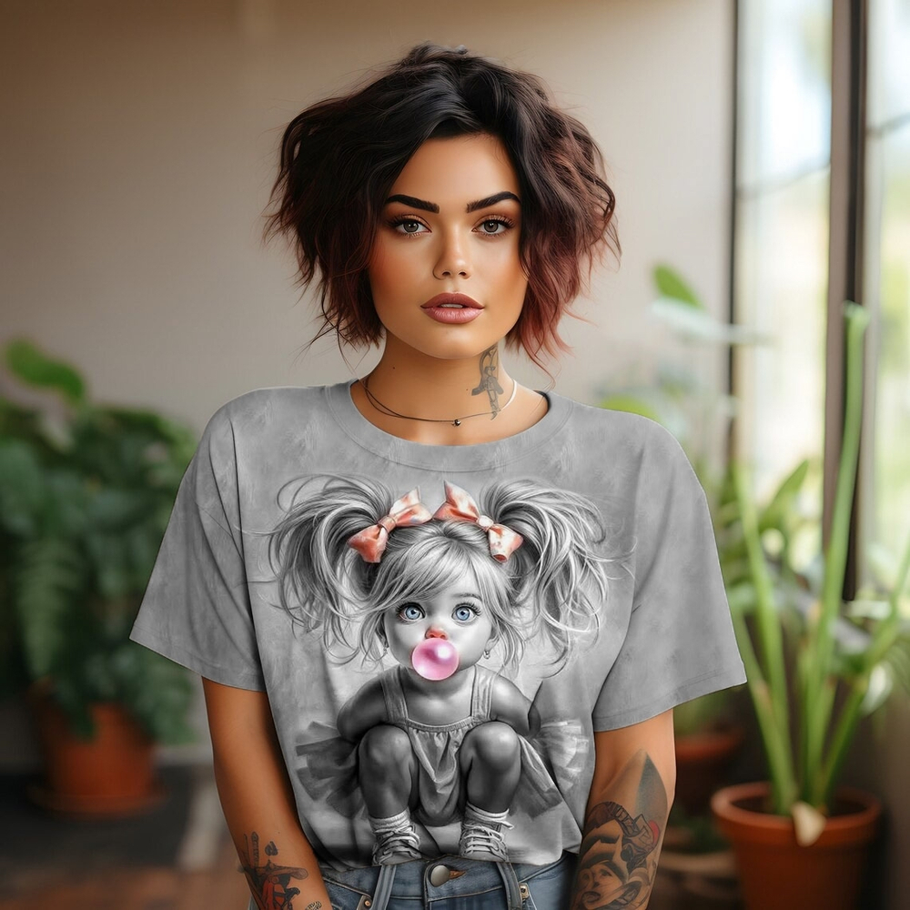 Кулирка купон ДЕВОЧКА СО ЖВАЧКОЙ