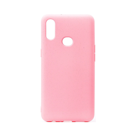 Силиконовый матовый чехол для Samsung A10, с блестками, розовый