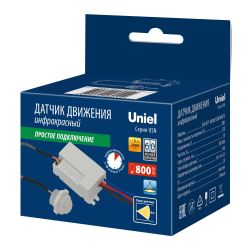 USN-R71 800W-360R WHITE Датчик движения ИК. 8м. 10сек. 7мин.. IP20. Белый. TM Uniel