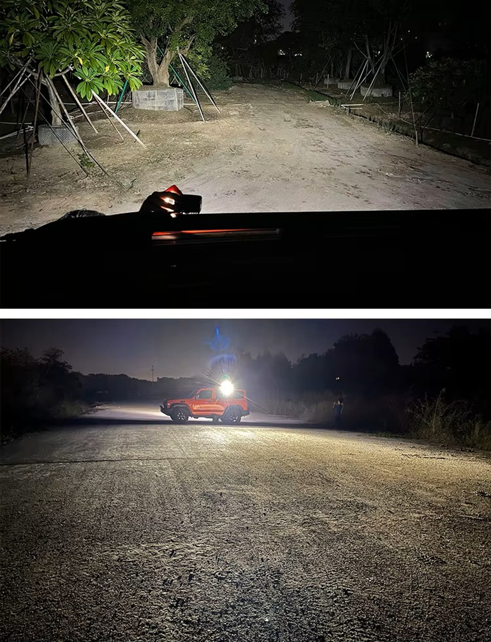 Дополнительный боковой свет на рейлинг Tank 300