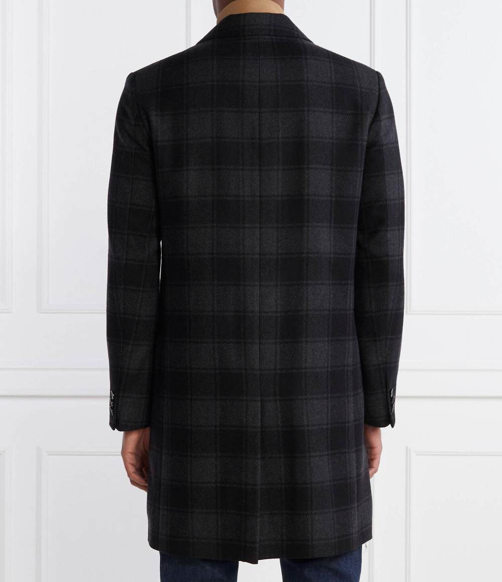 Хлопковое пальто h-hyde-c-224 BOSS BLACK - черный(50502270)