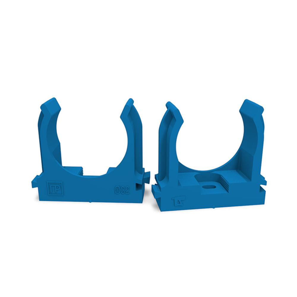 Крепеж-клипса для труб для монтажного пистолета синяя д32 (25шт/500шт уп/кор) Промрукав Крепеж-клипса для труб для монтажного пистолета синяя д32 (25шт/500шт уп/кор) Промрукав