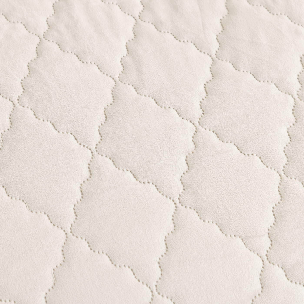 Покрывало 240х260 и 2 наволочки 50x70 Sofi De MarkO Деметра кремовое