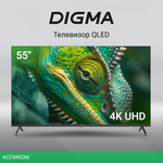 Телевизор Digma DM-LED55UQB31 черный/черный