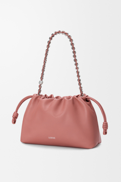 Loewe Сумка Flamenco среднего размера из мягкой кожи ягненка наппа, красноватый