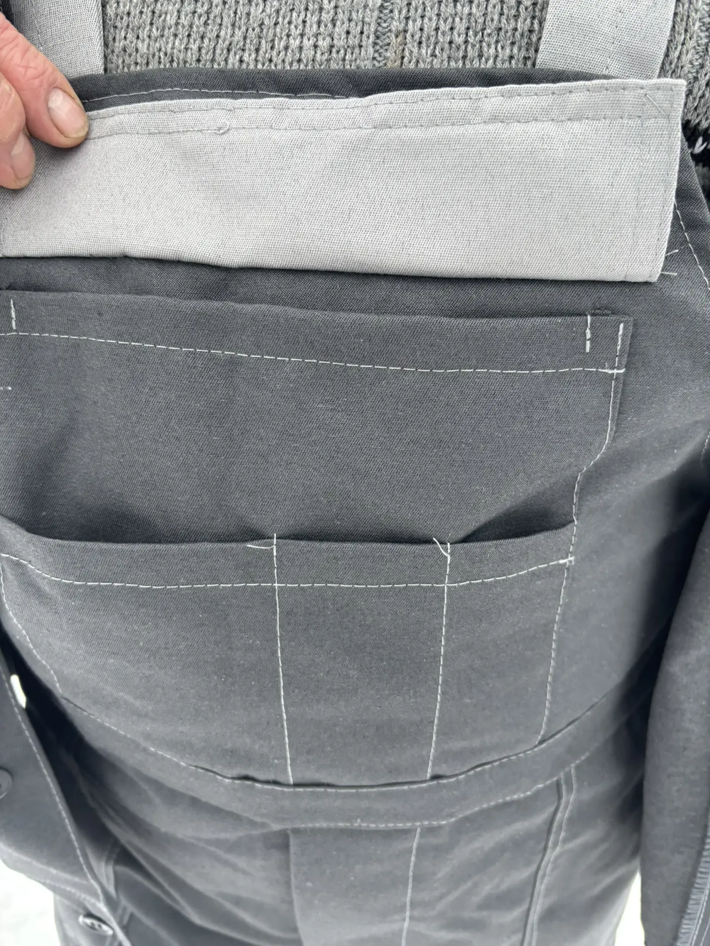 Полу комбинезон рабочий Легион серый на лямках